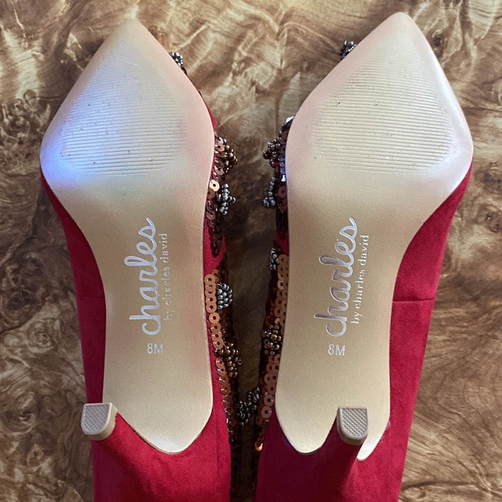 Red Heels - Charles David Sz 8M - Picture 6 of 11